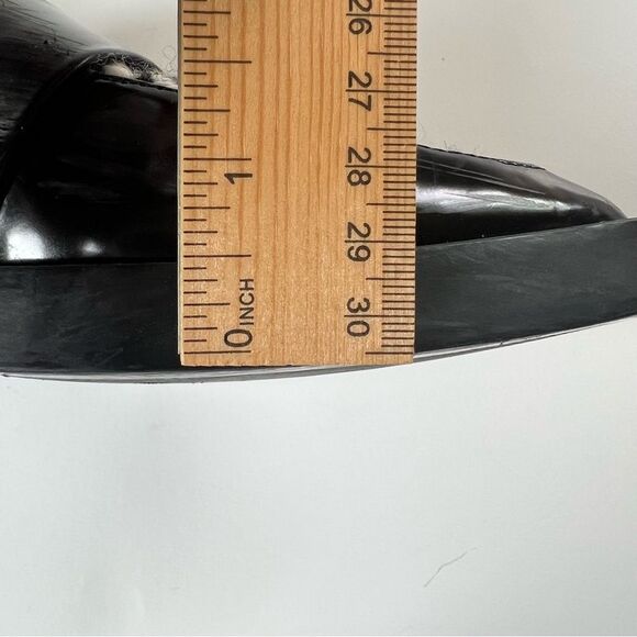 Zara Houndstooth Paton Black White Vegan Preppy Leather Loafer EU38 / US 7.5 - Picture 13 of 16